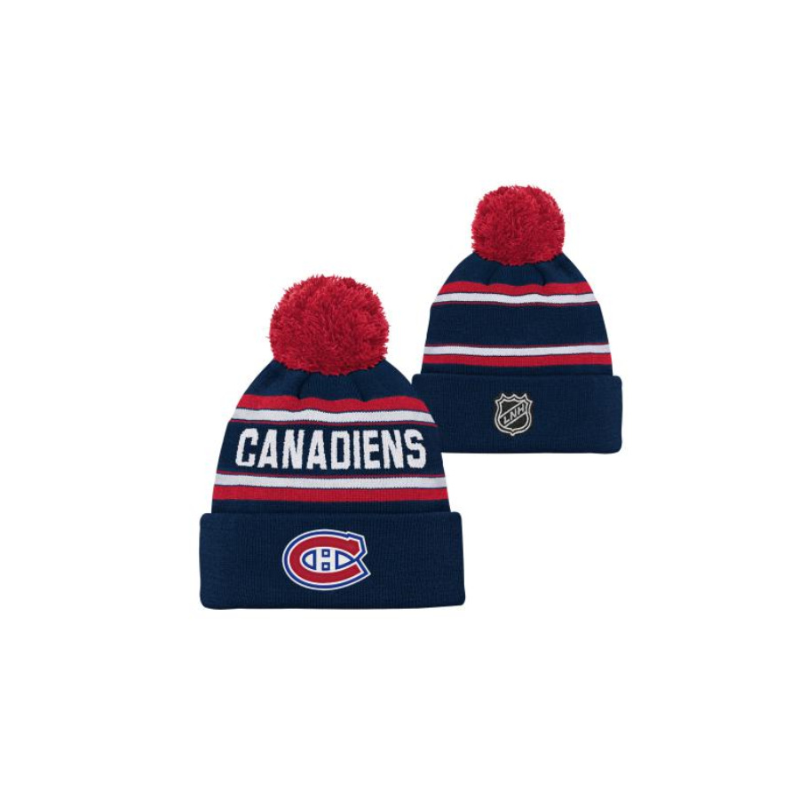 NHL JACQUARD - CUFFED KNIT WITH POM MONTREAL CANADIENS DETSKÁ ZIMNÁ ČIAPKA